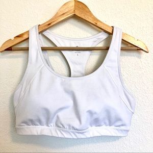 Athleta || white sports bra